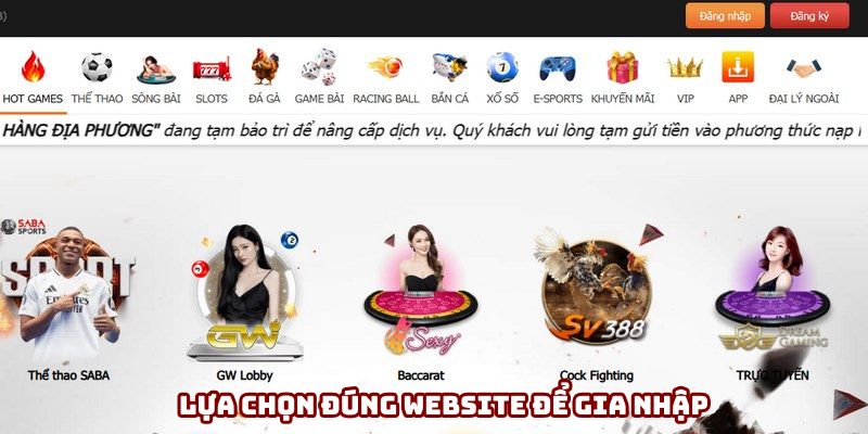 Bạn cần vào đúng địa chỉ chính thống gia nhập Bạn cần vào đúng địa chỉ chính thống gia nhập