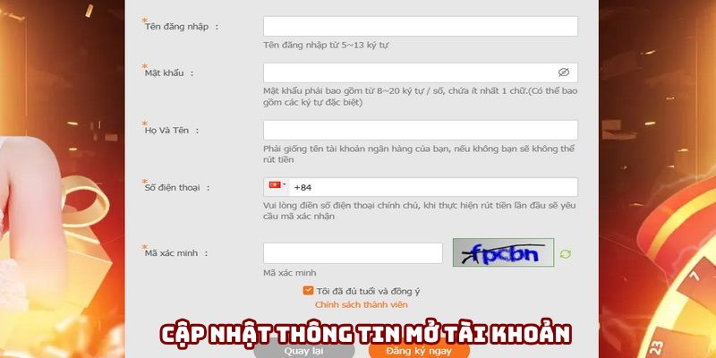 Nhập đúng thông tin đăng ký AE888 Nhập đúng thông tin đăng ký AE888